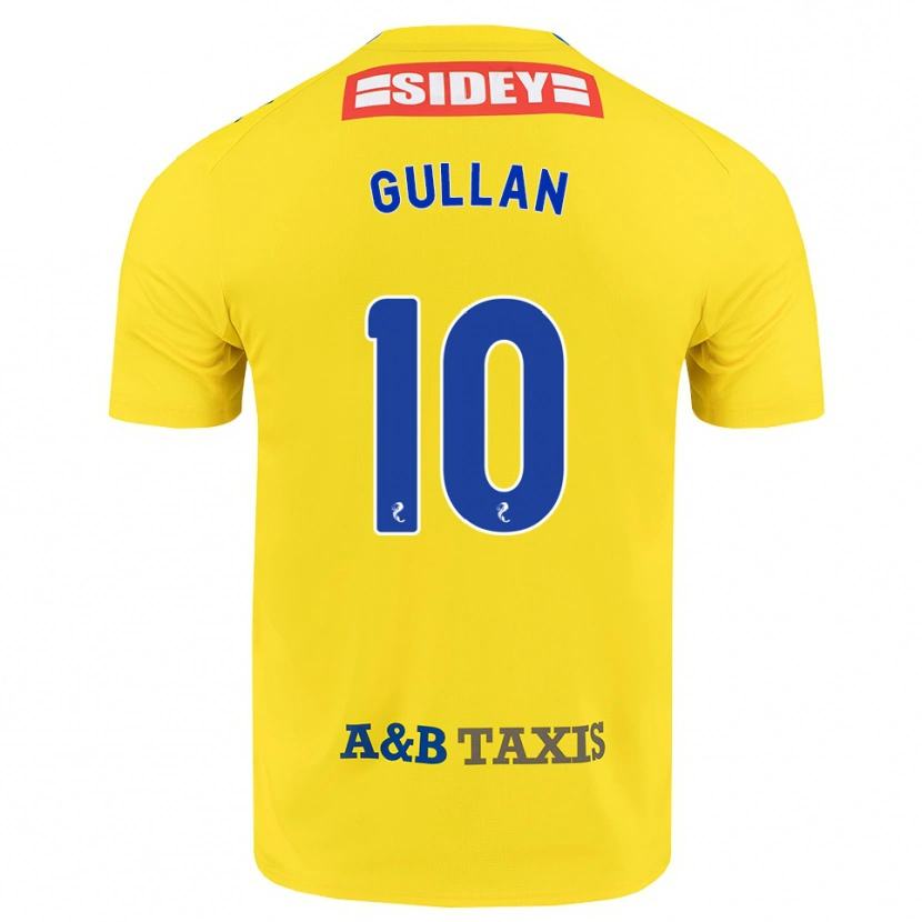 Danxen Børn Jamie Gullan #10 Gul Blå Sort Udebane Spillertrøjer 2026/27 Trøje T-Shirt