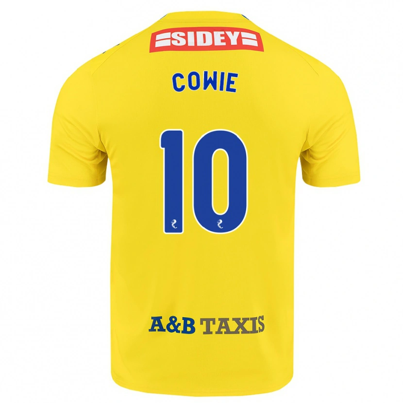 Danxen Børn Ellie-May Cowie #10 Gul Blå Sort Udebane Spillertrøjer 2026/27 Trøje T-Shirt