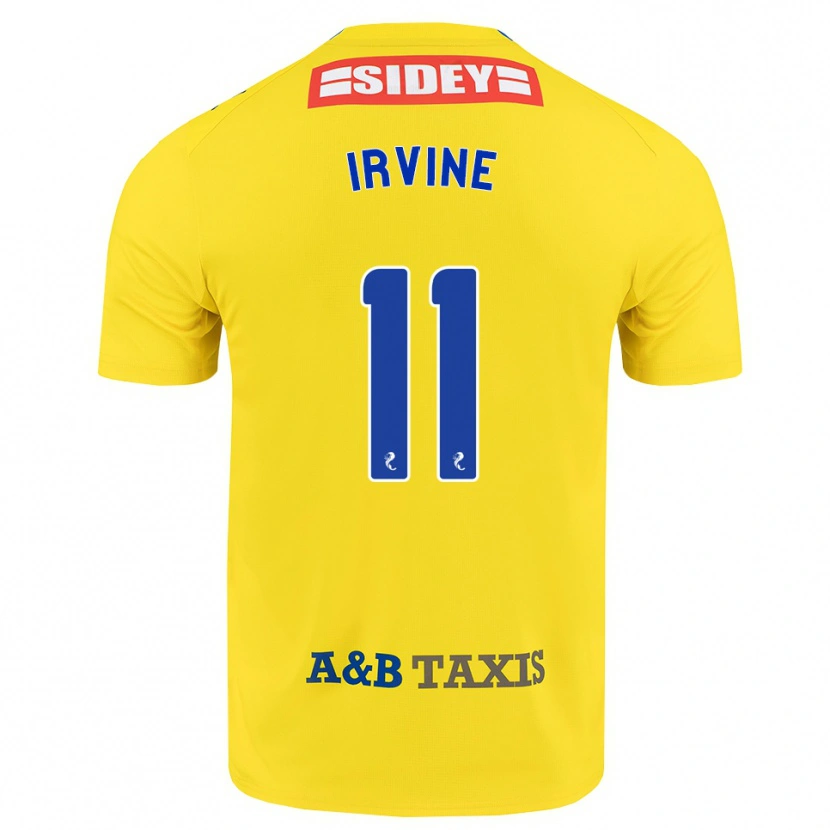 Danxen Børn Niamh Irvine #11 Gul Blå Sort Udebane Spillertrøjer 2026/27 Trøje T-Shirt