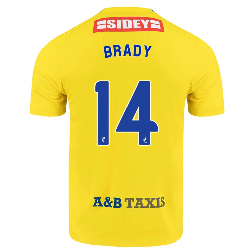Danxen Børn Scarlett Brady #14 Gul Blå Sort Udebane Spillertrøjer 2026/27 Trøje T-Shirt