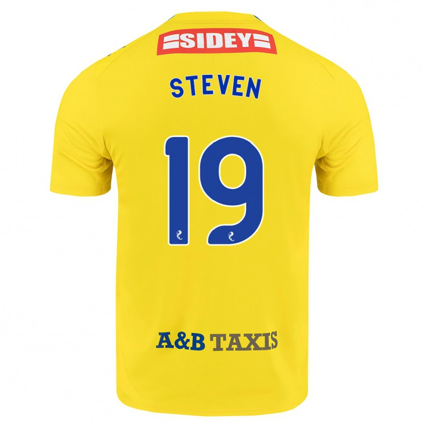 Danxen Børn Taylor Steven #19 Gul Blå Sort Udebane Spillertrøjer 2026/27 Trøje T-Shirt