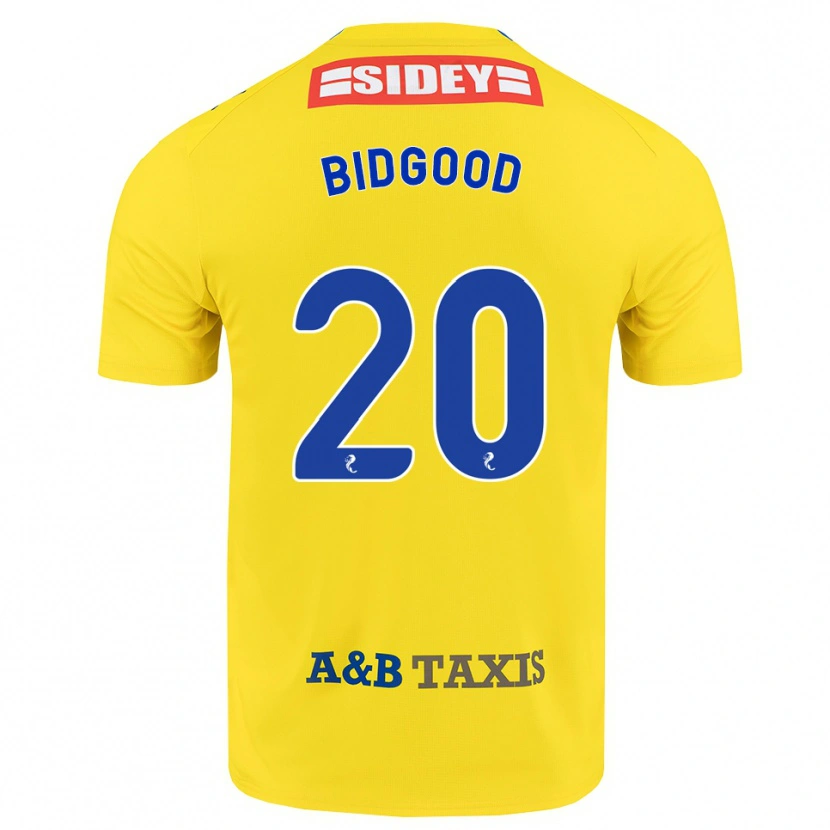 Danxen Børn Aoife Bidgood #20 Gul Blå Sort Udebane Spillertrøjer 2026/27 Trøje T-Shirt