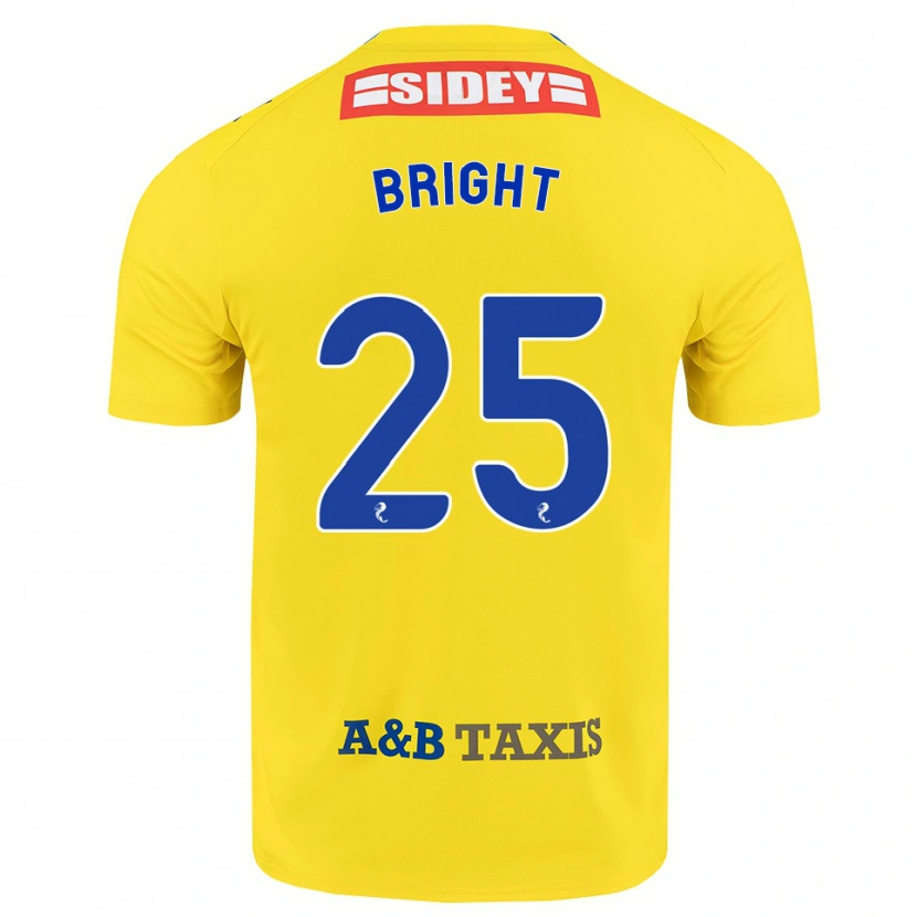 Danxen Børn Scott Bright #25 Gul Blå Sort Udebane Spillertrøjer 2026/27 Trøje T-Shirt