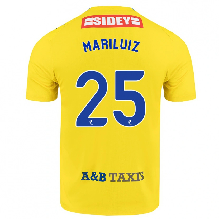 Danxen Børn Mariluiz Sanchez #25 Gul Blå Sort Udebane Spillertrøjer 2026/27 Trøje T-Shirt