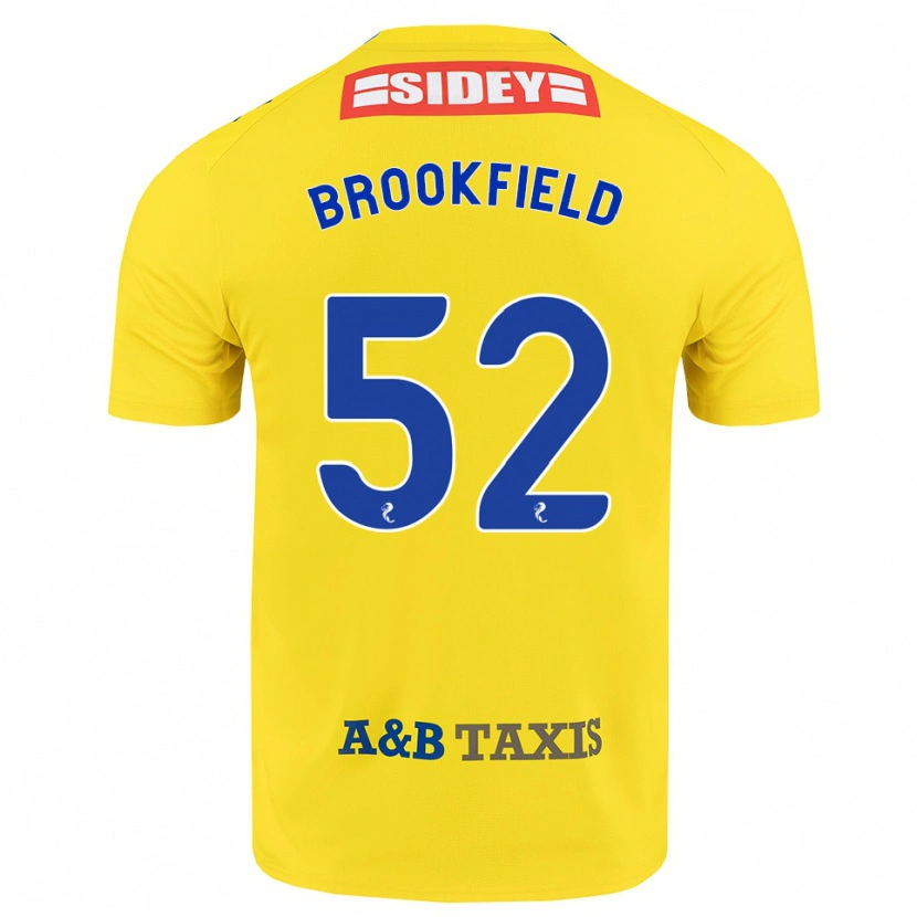 Danxen Børn Arran Brookfield #52 Gul Blå Sort Udebane Spillertrøjer 2026/27 Trøje T-Shirt