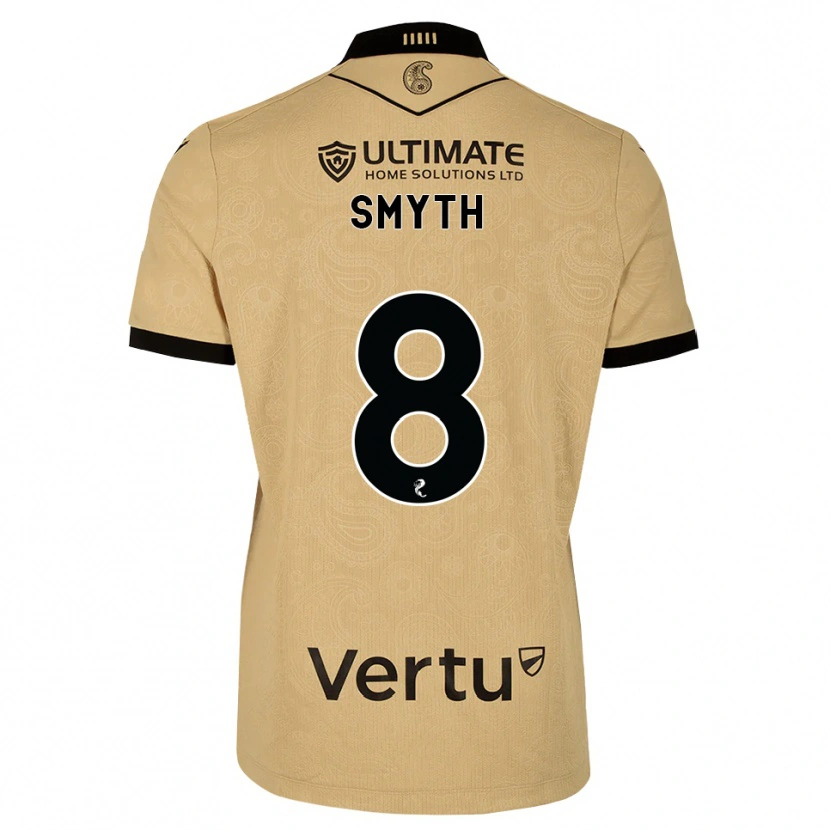 Danxen Børn Oisin Smyth #8 Burlywood Sort Udebane Spillertrøjer 2026/27 Trøje T-Shirt
