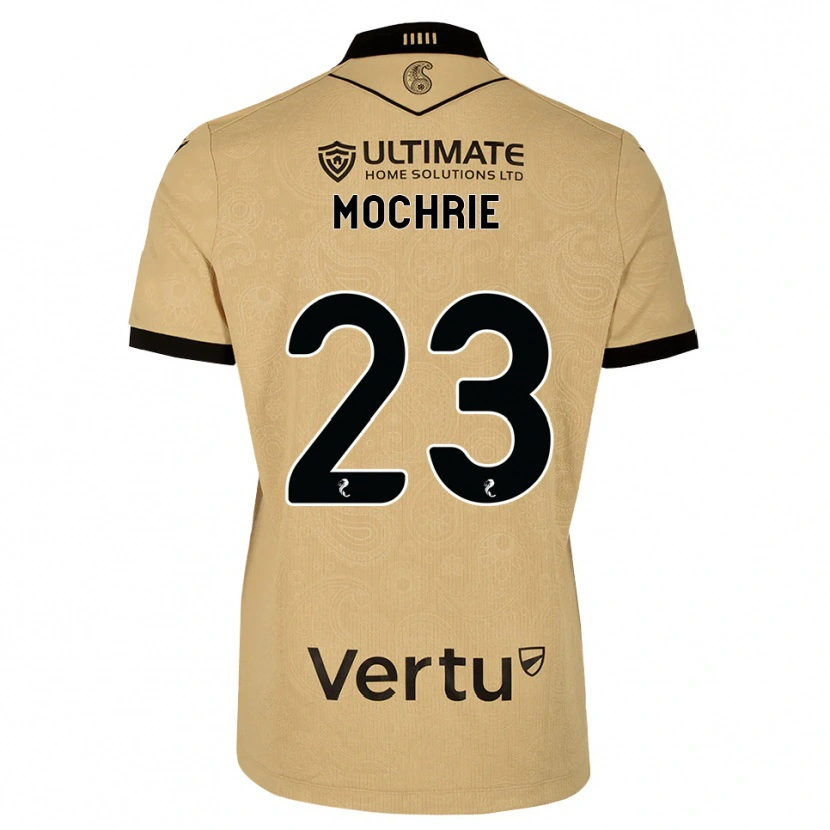 Danxen Børn Chris Mochrie #23 Burlywood Sort Udebane Spillertrøjer 2026/27 Trøje T-Shirt