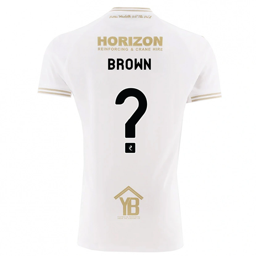 Danxen Børn Natalie Brown #0 Hvede Hvid Udebane Spillertrøjer 2026/27 Trøje T-Shirt