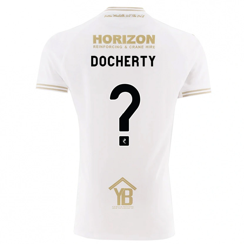 Danxen Børn Rachel Docherty #0 Hvede Hvid Udebane Spillertrøjer 2026/27 Trøje T-Shirt
