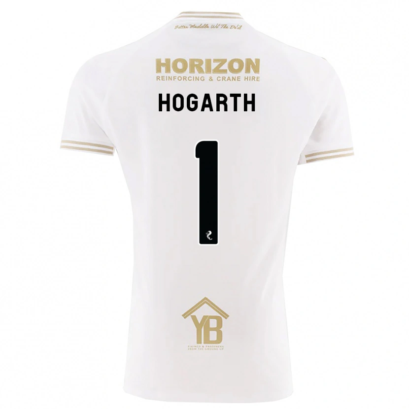 Danxen Børn Nicky Hogarth #1 Hvede Hvid Udebane Spillertrøjer 2026/27 Trøje T-Shirt