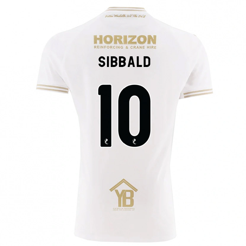 Danxen Børn Craig Sibbald #10 Hvede Hvid Udebane Spillertrøjer 2026/27 Trøje T-Shirt