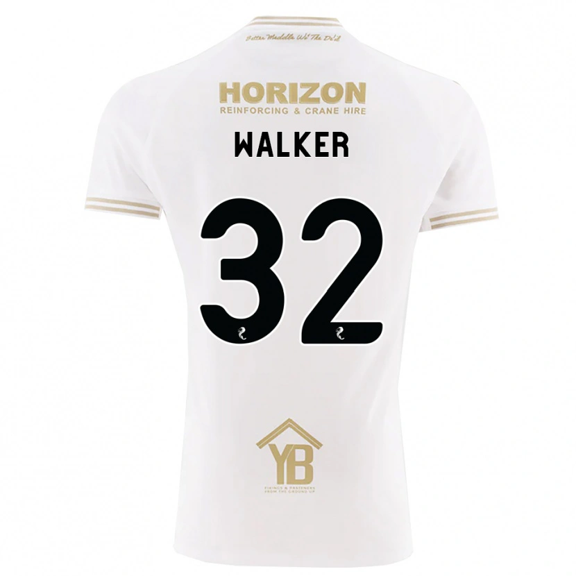 Danxen Børn Rhys Walker #32 Hvede Hvid Udebane Spillertrøjer 2026/27 Trøje T-Shirt