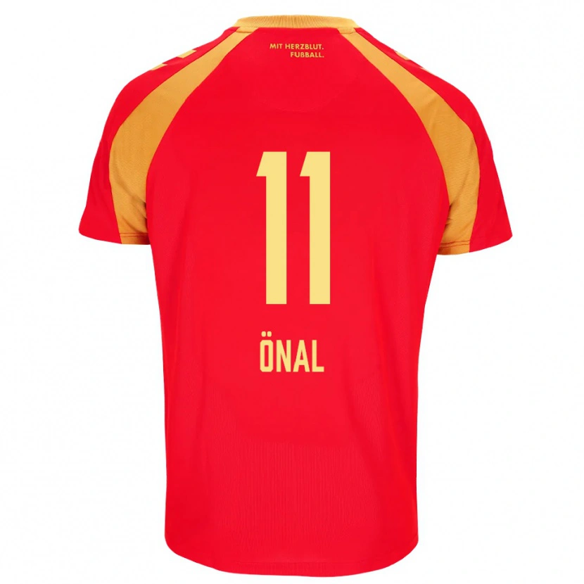 Danxen Børn Umut Önal #11 Rød Orange Sort Udebane Spillertrøjer 2026/27 Trøje T-Shirt