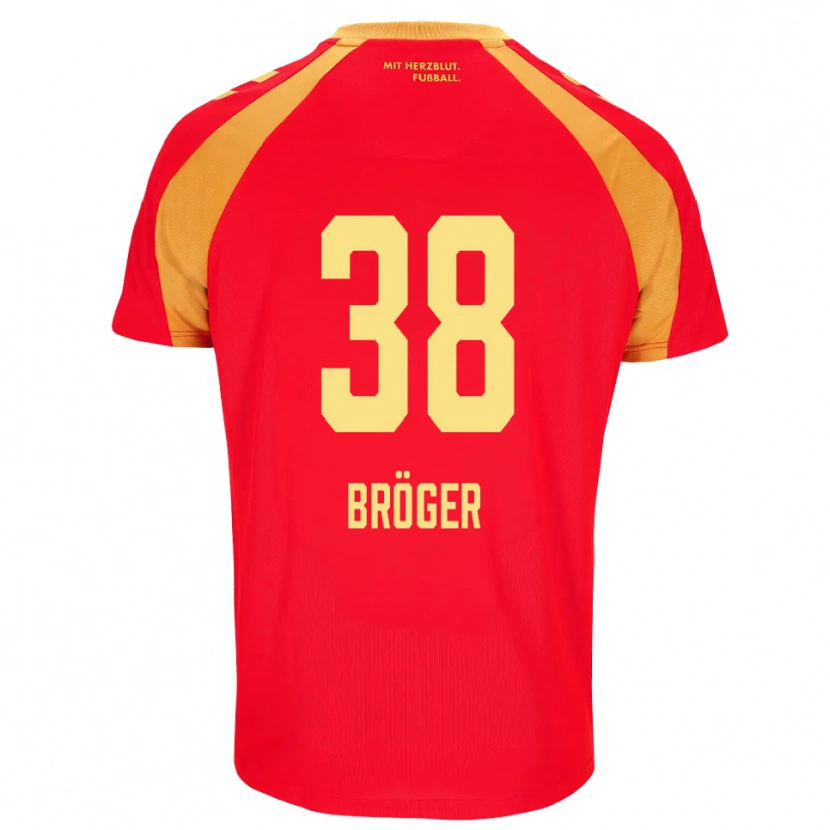 Danxen Børn Bennit Bröger #38 Rød Orange Sort Udebane Spillertrøjer 2026/27 Trøje T-Shirt