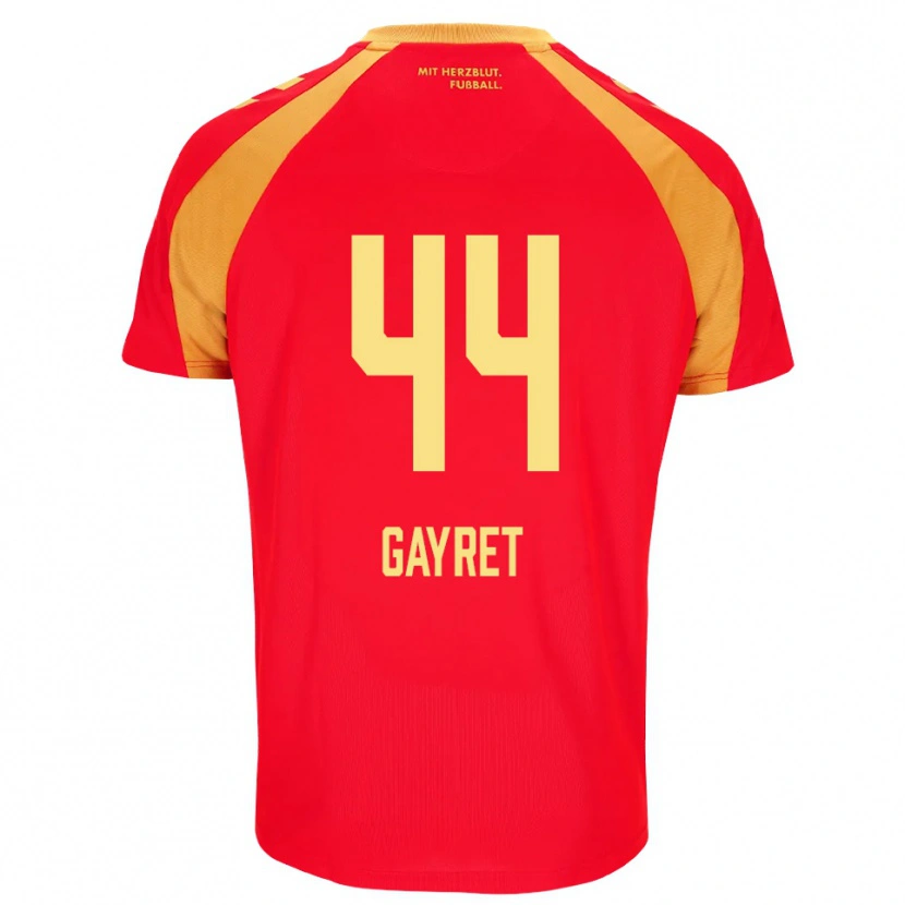 Danxen Børn Timur Gayret #44 Rød Orange Sort Udebane Spillertrøjer 2026/27 Trøje T-Shirt