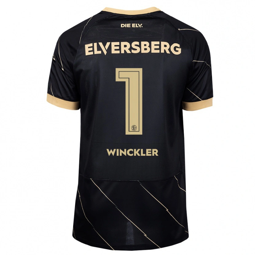 Danxen Børn Nadine Winckler #1 Sort Brun Udebane Spillertrøjer 2026/27 Trøje T-Shirt