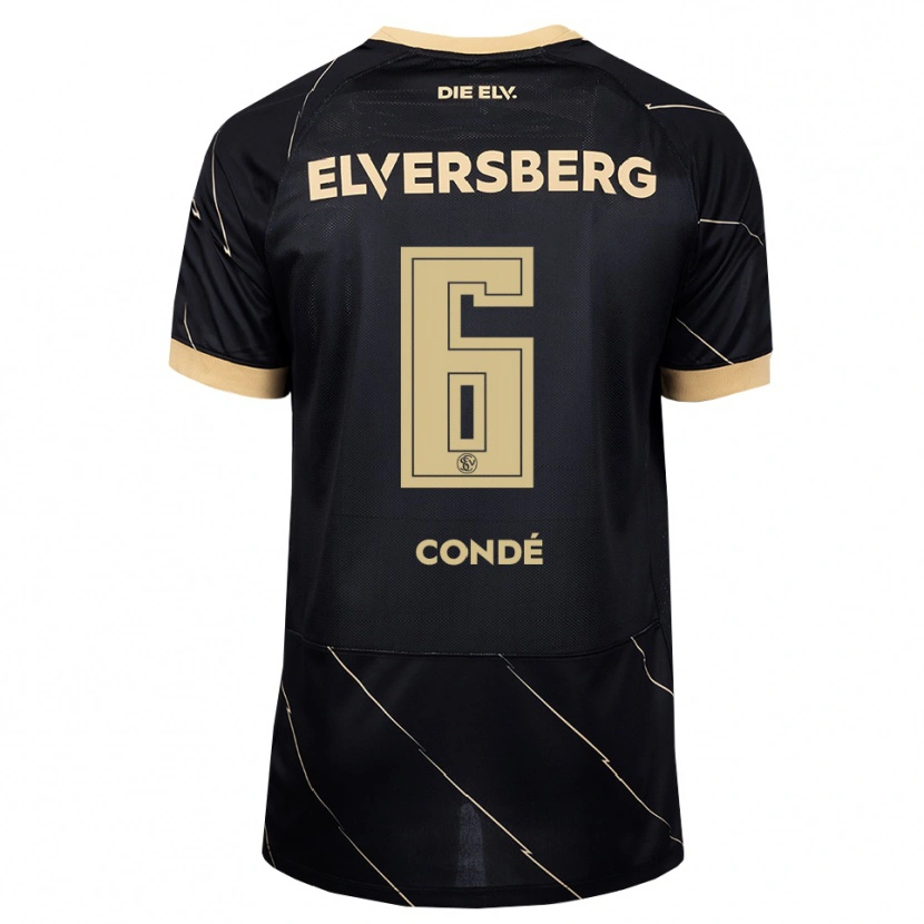 Danxen Børn Amara Condé #6 Sort Brun Udebane Spillertrøjer 2026/27 Trøje T-Shirt