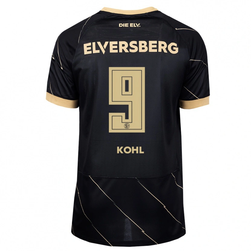 Danxen Børn Ohene Köhl #9 Sort Brun Udebane Spillertrøjer 2026/27 Trøje T-Shirt