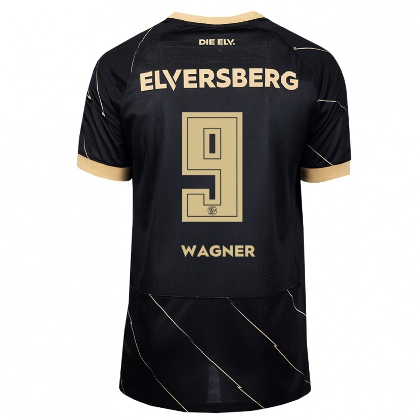 Danxen Børn Anna Wagner #9 Sort Brun Udebane Spillertrøjer 2026/27 Trøje T-Shirt