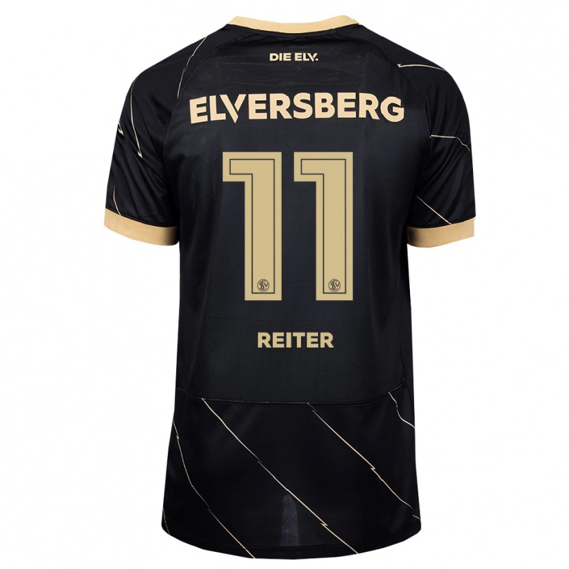 Danxen Børn Lena Reiter #11 Sort Brun Udebane Spillertrøjer 2026/27 Trøje T-Shirt