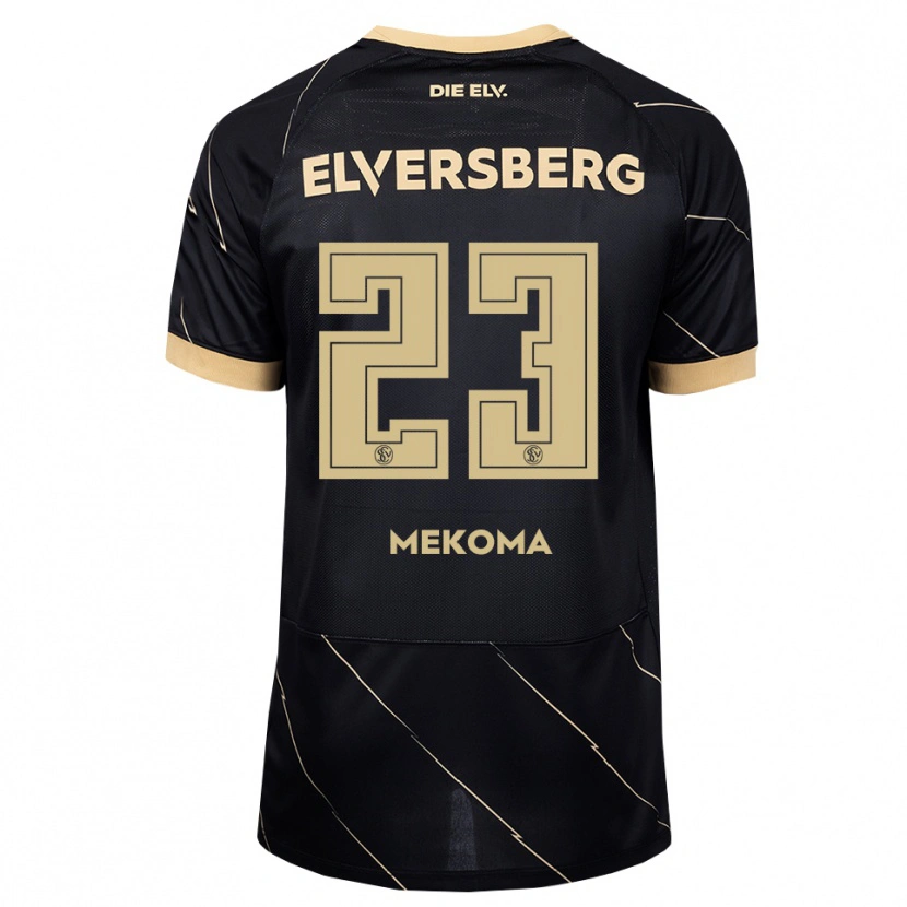 Danxen Børn Jamal Mekoma #23 Sort Brun Udebane Spillertrøjer 2026/27 Trøje T-Shirt