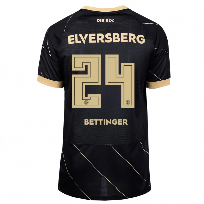 Danxen Børn Pierre Bettinger #24 Sort Brun Udebane Spillertrøjer 2026/27 Trøje T-Shirt