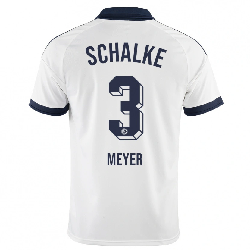 Danxen Børn Felix Meyer #3 Sort Hvid Udebane Spillertrøjer 2026/27 Trøje T-Shirt