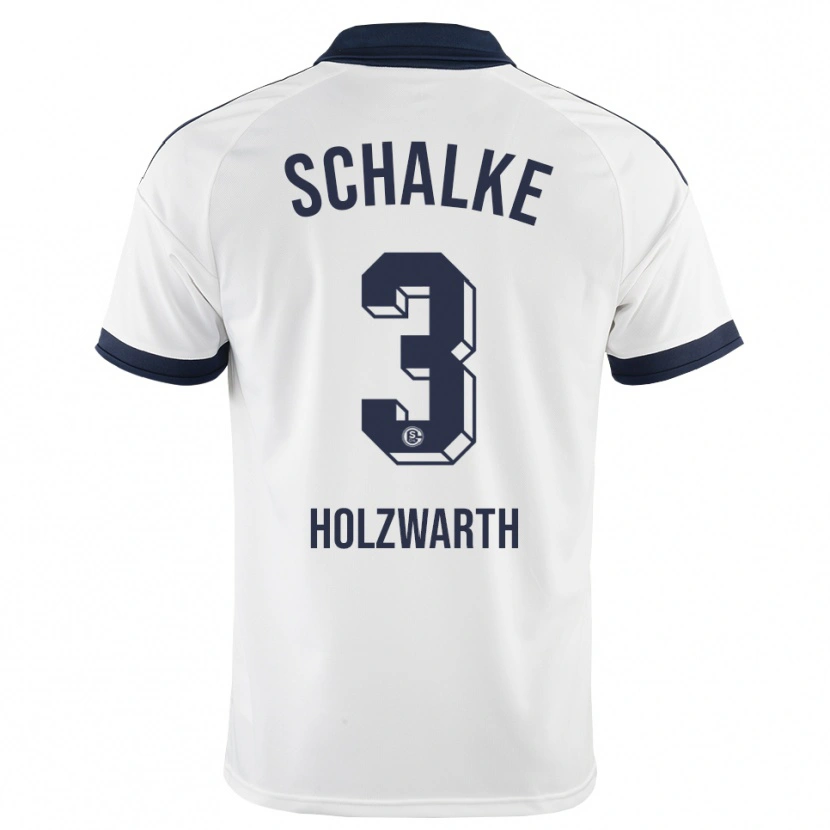 Danxen Børn Luc Holzwarth #3 Sort Hvid Udebane Spillertrøjer 2026/27 Trøje T-Shirt