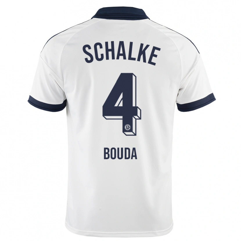 Danxen Børn Anas Bouda #4 Sort Hvid Udebane Spillertrøjer 2026/27 Trøje T-Shirt
