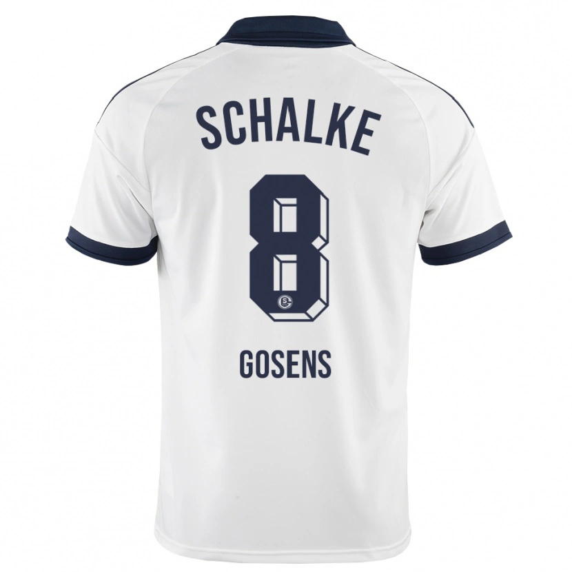 Danxen Børn Robin Gosens #8 Sort Hvid Udebane Spillertrøjer 2026/27 Trøje T-Shirt
