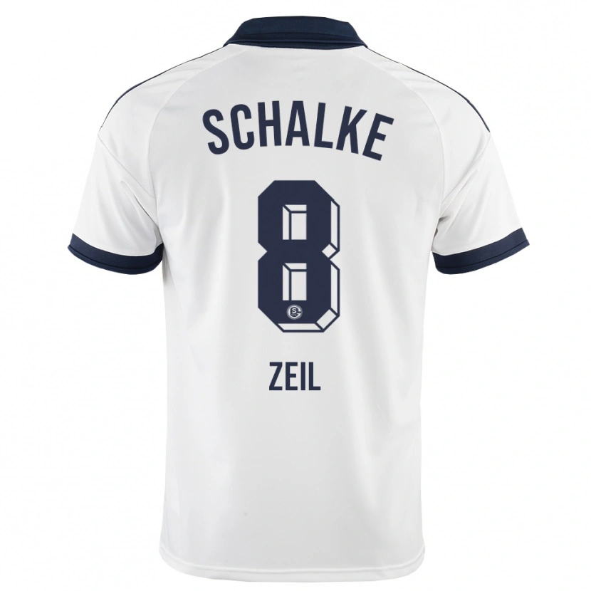 Danxen Børn Emil Zeil #8 Sort Hvid Udebane Spillertrøjer 2026/27 Trøje T-Shirt