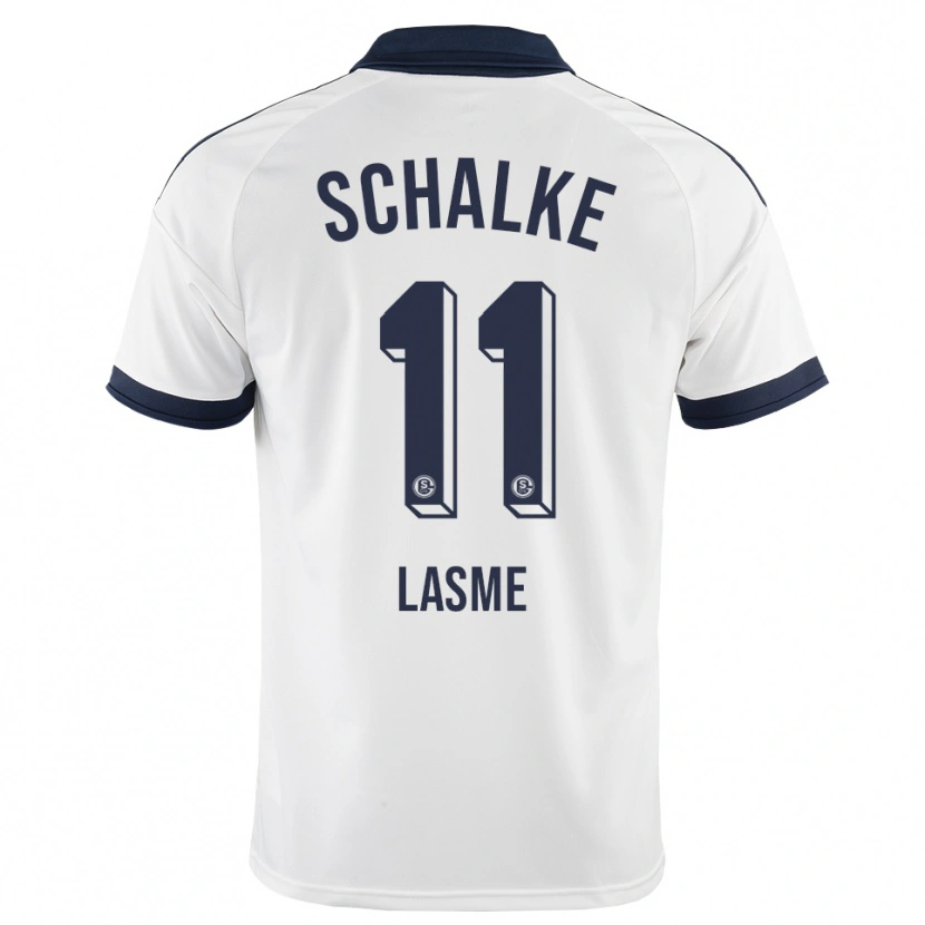 Danxen Børn Bryan Lasme #11 Sort Hvid Udebane Spillertrøjer 2026/27 Trøje T-Shirt