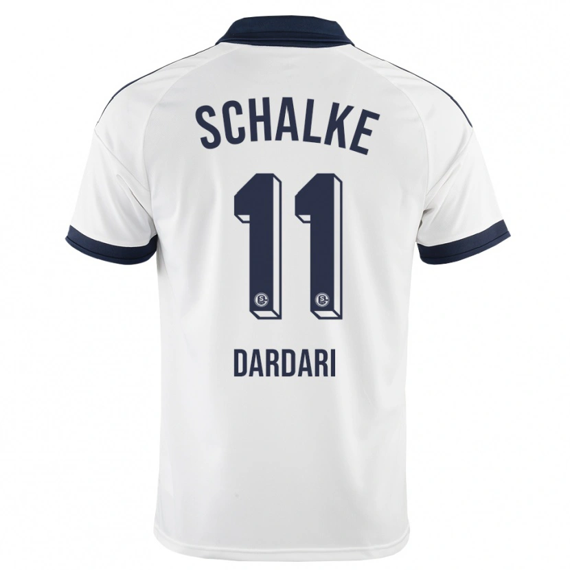 Danxen Børn Bilal Dardari #11 Sort Hvid Udebane Spillertrøjer 2026/27 Trøje T-Shirt