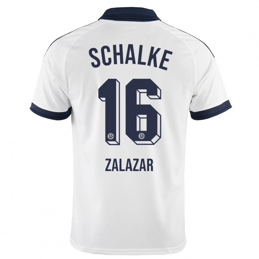 Danxen Børn Mauro Zalazar #16 Sort Hvid Udebane Spillertrøjer 2026/27 Trøje T-Shirt