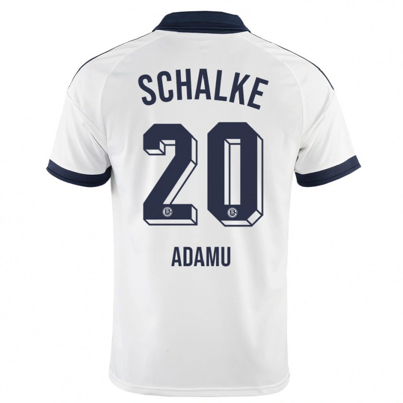 Danxen Børn Junior Adamu #20 Sort Hvid Udebane Spillertrøjer 2026/27 Trøje T-Shirt