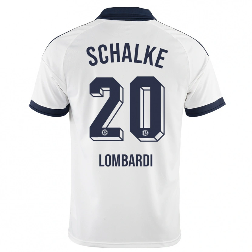 Danxen Børn Antonio Lombardi #20 Sort Hvid Udebane Spillertrøjer 2026/27 Trøje T-Shirt