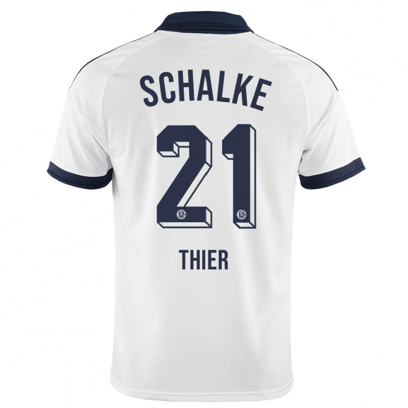 Danxen Børn Silas Thier #21 Sort Hvid Udebane Spillertrøjer 2026/27 Trøje T-Shirt