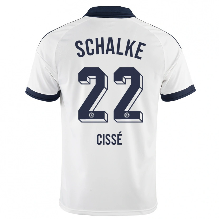 Danxen Børn Ibrahima Cissé #22 Sort Hvid Udebane Spillertrøjer 2026/27 Trøje T-Shirt