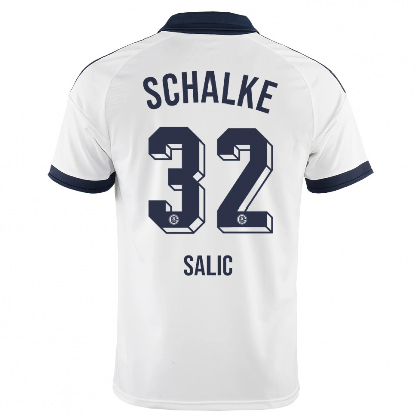 Danxen Børn Dana Salic #32 Sort Hvid Udebane Spillertrøjer 2026/27 Trøje T-Shirt