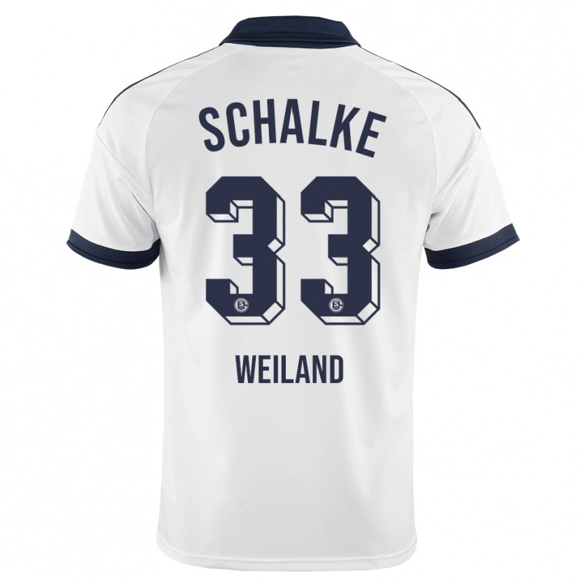 Danxen Børn Max Weiland #33 Sort Hvid Udebane Spillertrøjer 2026/27 Trøje T-Shirt