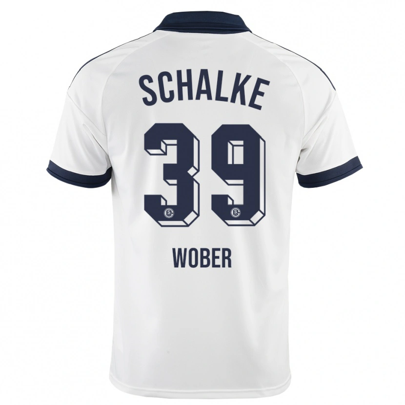 Danxen Børn Maximilian Wöber #39 Sort Hvid Udebane Spillertrøjer 2026/27 Trøje T-Shirt