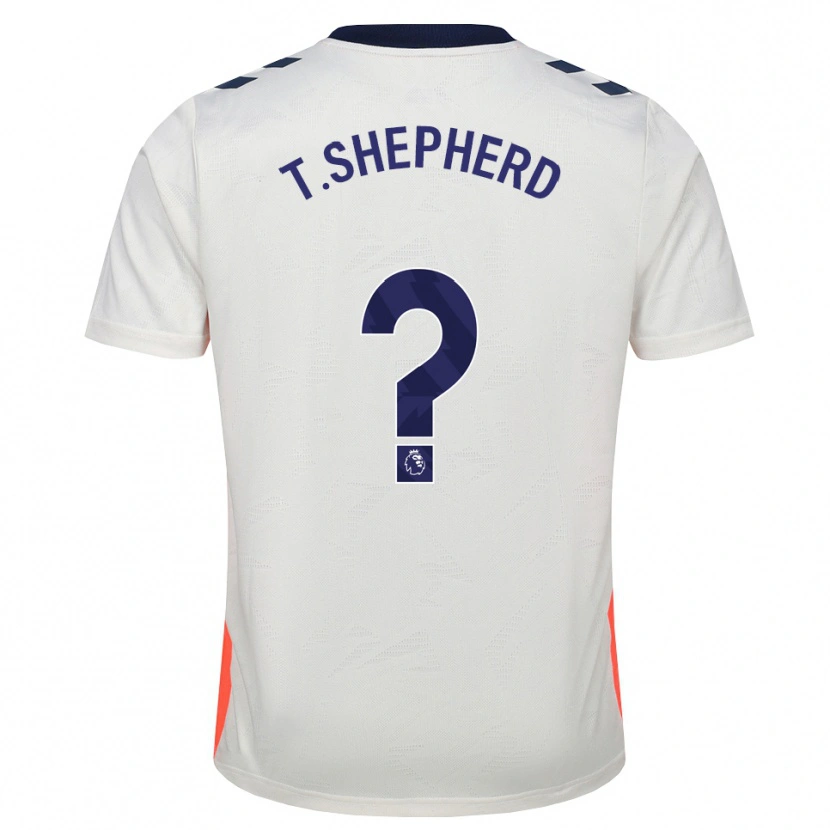 Danxen Børn Talon Shepherd #0 Hvid Orange Kongeblå Udebane Spillertrøjer 2026/27 Trøje T-Shirt