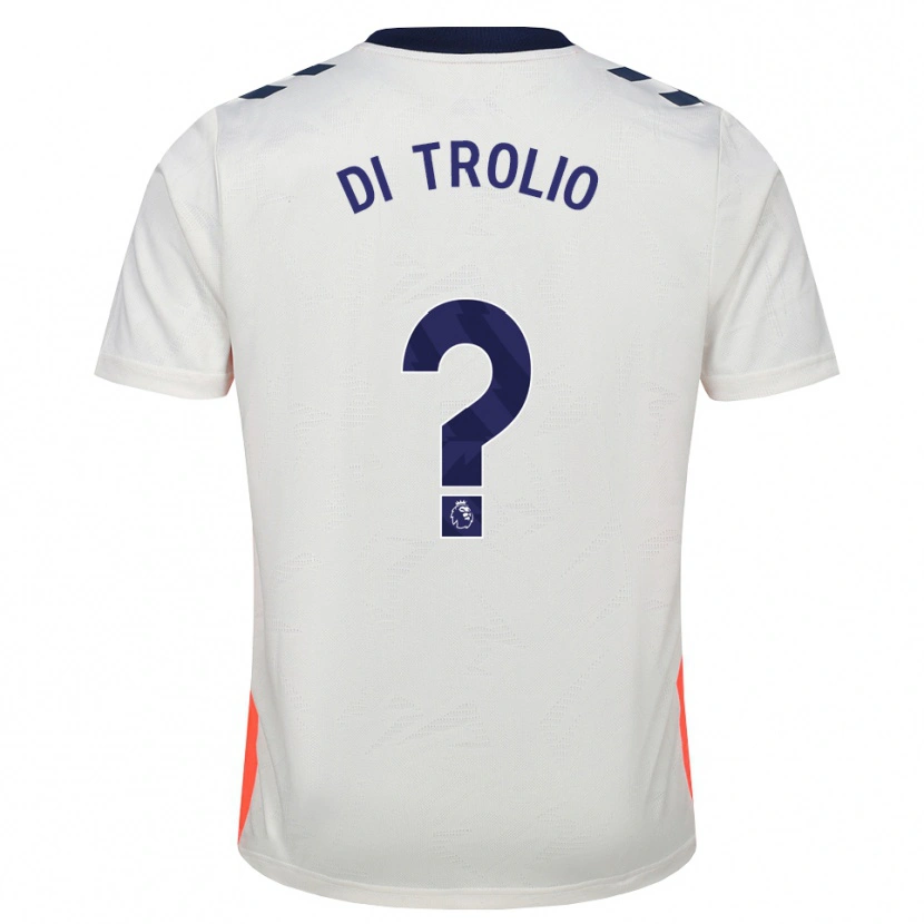 Danxen Børn Riccardo Di Trolio #0 Hvid Orange Kongeblå Udebane Spillertrøjer 2026/27 Trøje T-Shirt