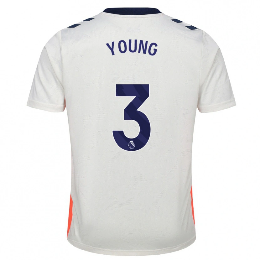 Danxen Børn Shay Young #3 Hvid Orange Kongeblå Udebane Spillertrøjer 2026/27 Trøje T-Shirt