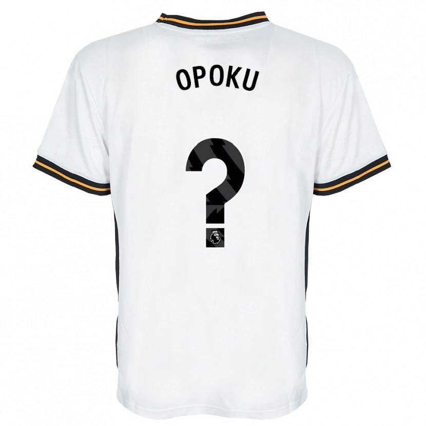 Danxen Børn Sam Opoku #0 Hvid Orange Sort Udebane Spillertrøjer 2026/27 Trøje T-Shirt