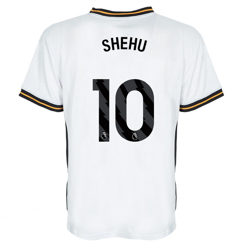 Danxen Børn Aidon Shehu #10 Hvid Orange Sort Udebane Spillertrøjer 2026/27 Trøje T-Shirt
