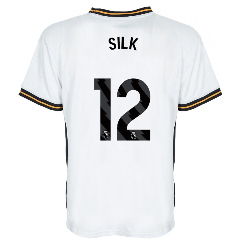 Danxen Børn Reuben Silk #12 Hvid Orange Sort Udebane Spillertrøjer 2026/27 Trøje T-Shirt