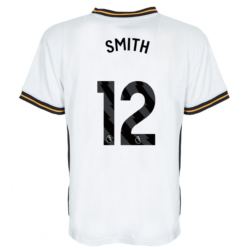 Danxen Børn Emily Smith #12 Hvid Orange Sort Udebane Spillertrøjer 2026/27 Trøje T-Shirt