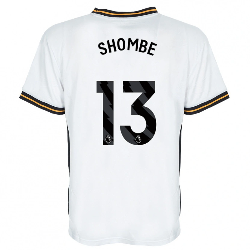 Danxen Børn Khiani Shombe #13 Hvid Orange Sort Udebane Spillertrøjer 2026/27 Trøje T-Shirt