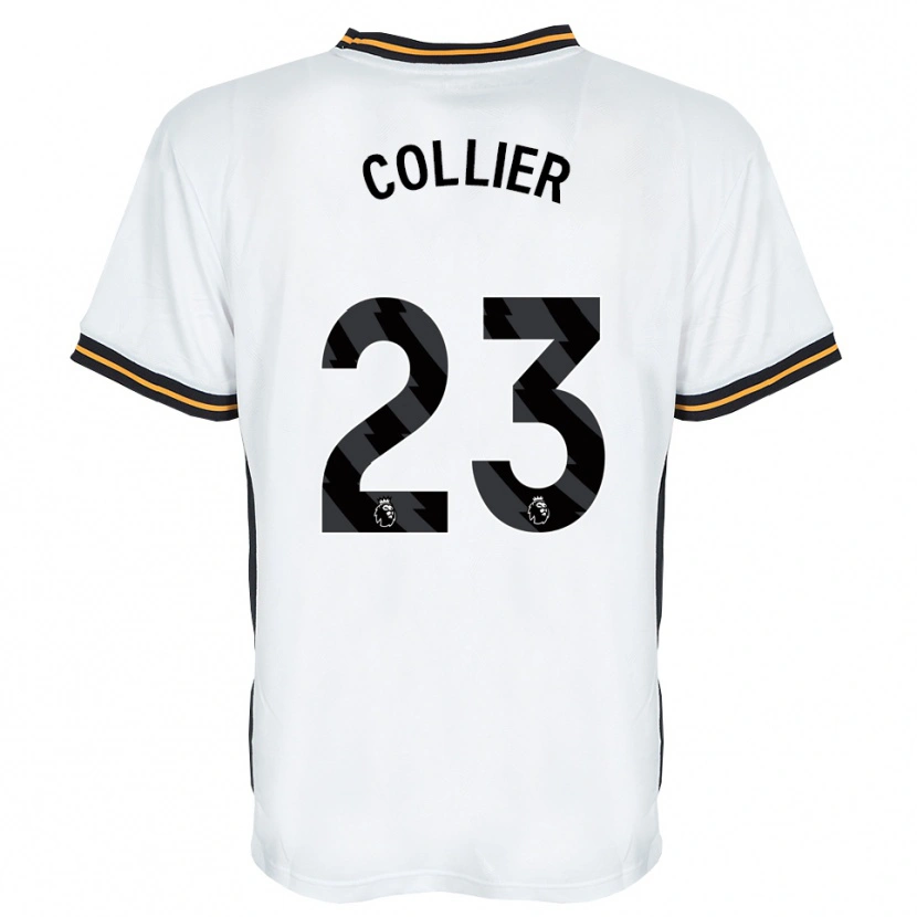 Danxen Børn Holly Johnson-Collier #23 Hvid Orange Sort Udebane Spillertrøjer 2026/27 Trøje T-Shirt